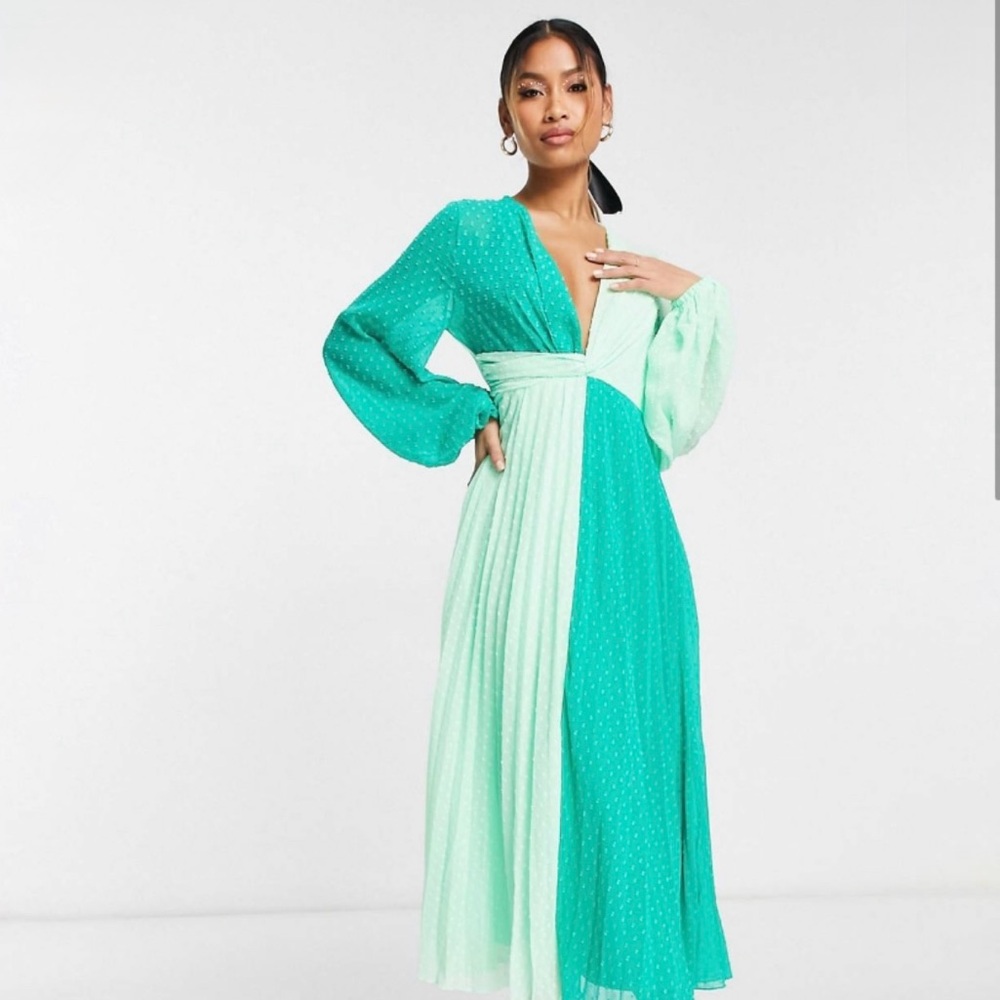 ASOS Colorblock Maxi Dress